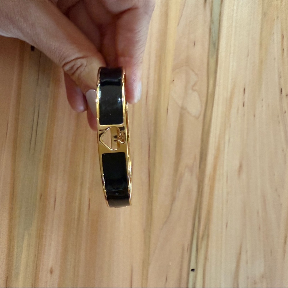 kate spade Black and Gold Bangle Bracelet